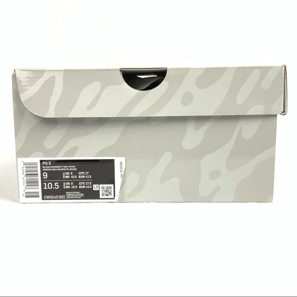 New Nike PG 5 Bred Basketball Shoes PAUL GEORGE Size 10.5 - Picture 12 of 14